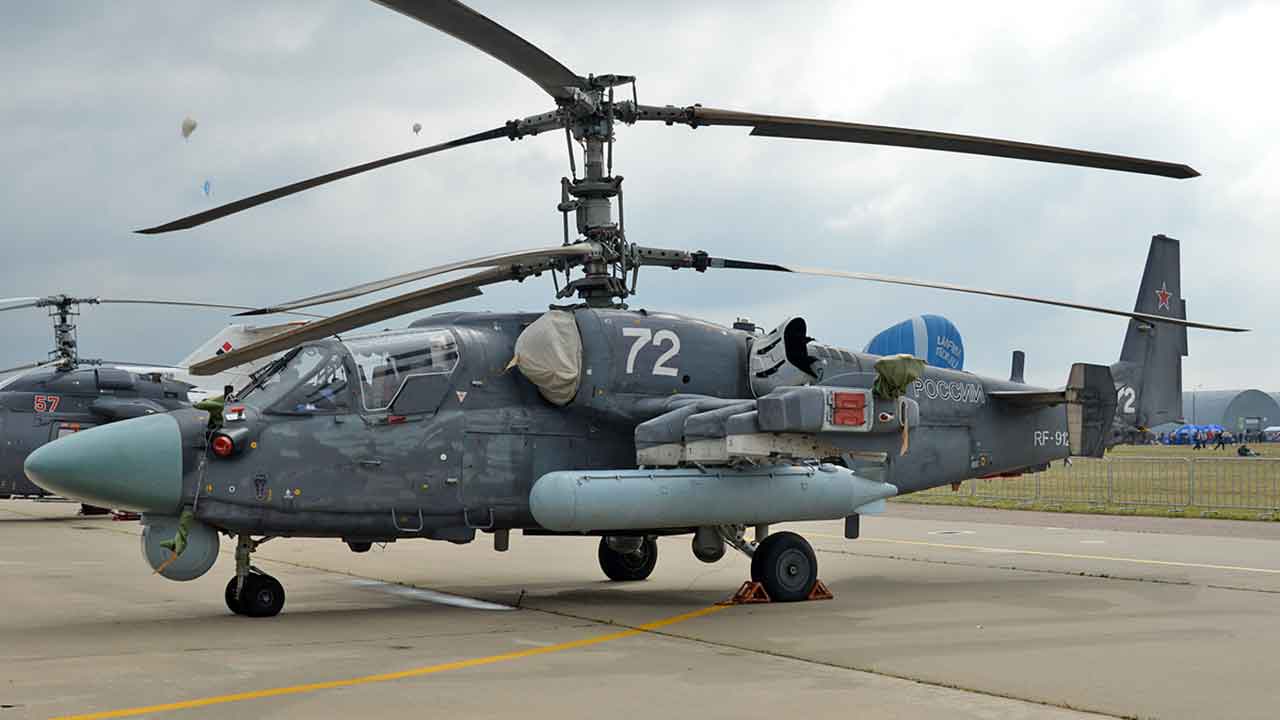 Orosz Ka-52 „Alligator” támadóhelikopter. Fotó: Orosz Védelmi Minisztérium