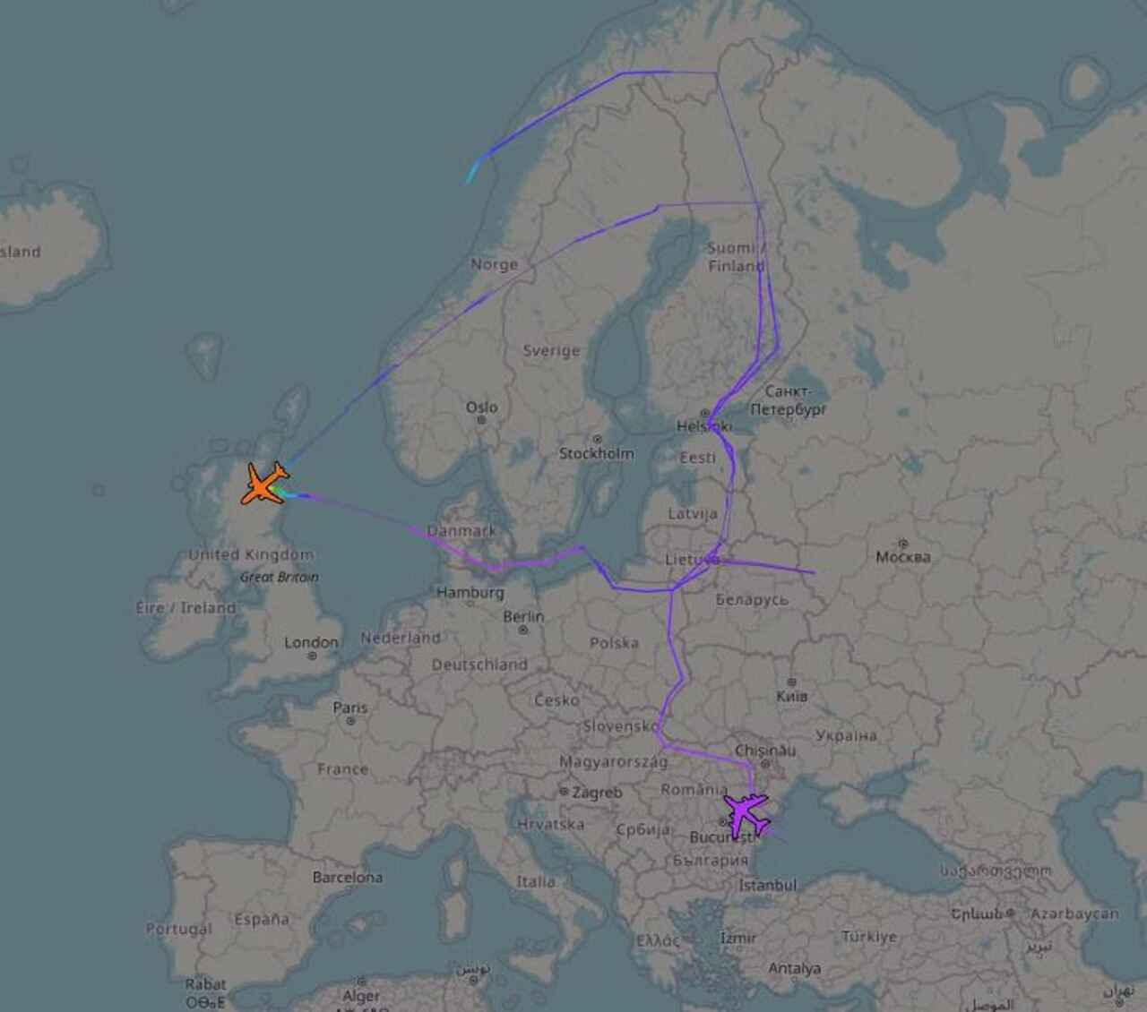 Aviões espiões britânicos fazem patrulha na fronteira da OTAN com a Rússia