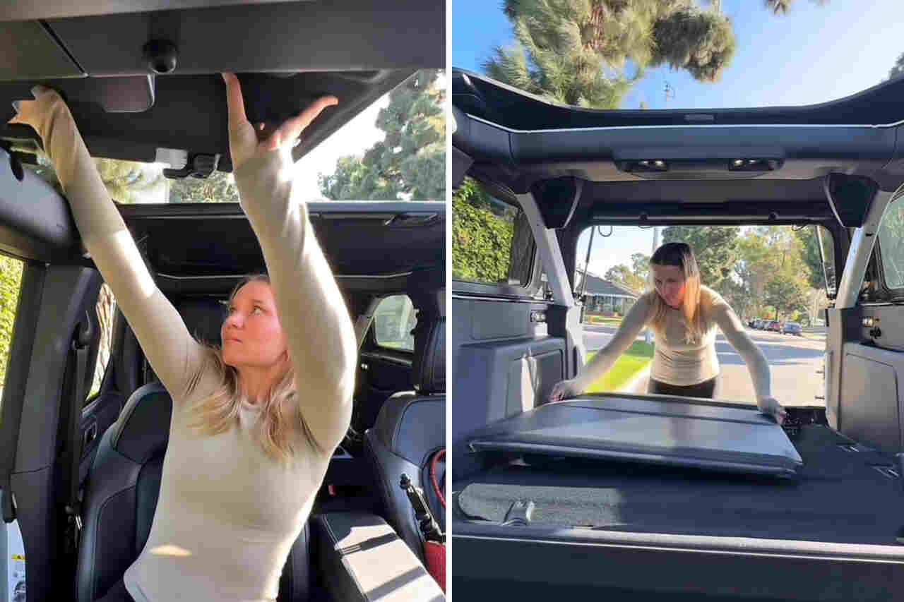 Vídeo: Mulher deixa internautas chocados ao registrar processo de remoção do teto de seu Ford Bronco