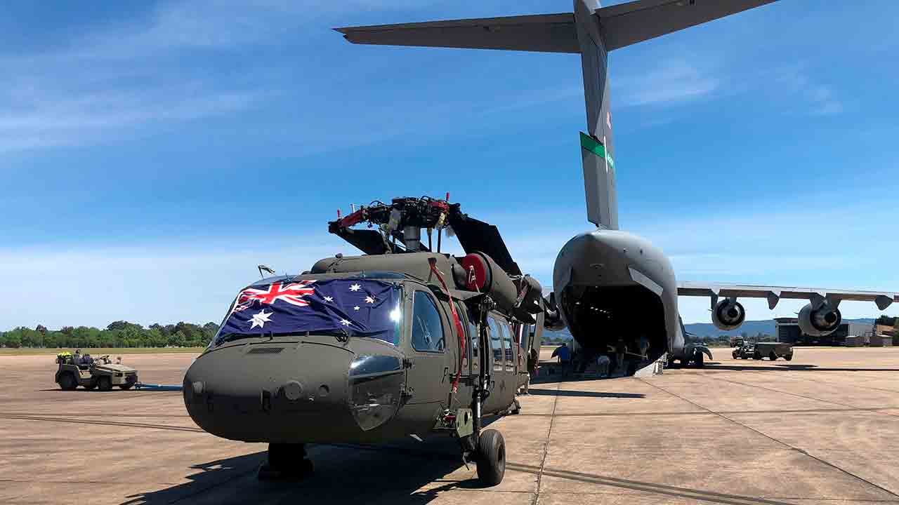 UH-60M Black Hawk delivered to Australia. Photo: Australian Department of Defense