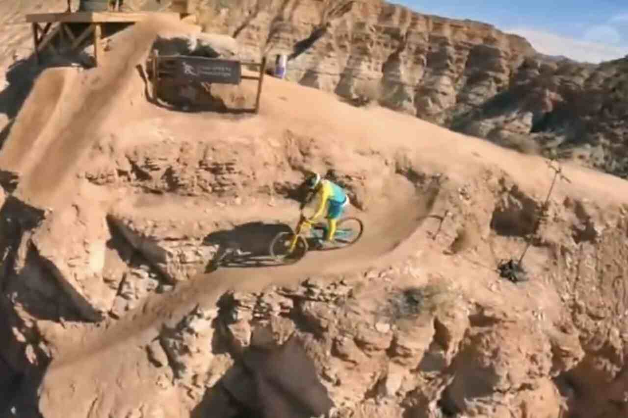 Video: Cyclist Injured After Falling off Cliff at Event in the US