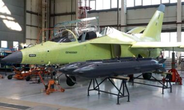 Yak-130M, desenvolvido pela Yakovlev, divisão da UAC. Foto: Rostec