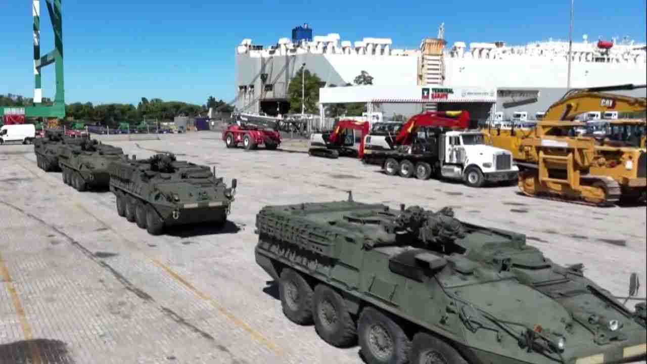 Argentína megkapja első Stryker járműveit és halad a hadsereg modernizálásában