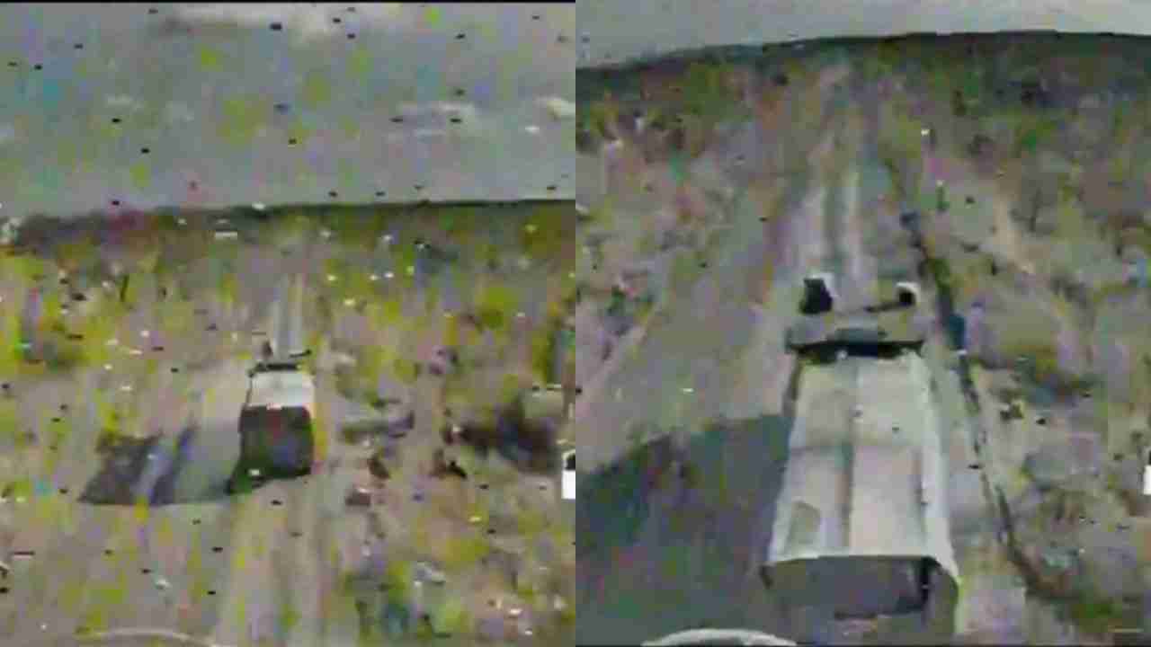 Ukrainian drones fly 60 km and destroy Russian trucks in precision strike