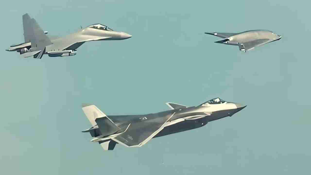 China reveals stealth drone GJ-11 'Mysterious Dragon' in flight with J-20 and J-16D fighters