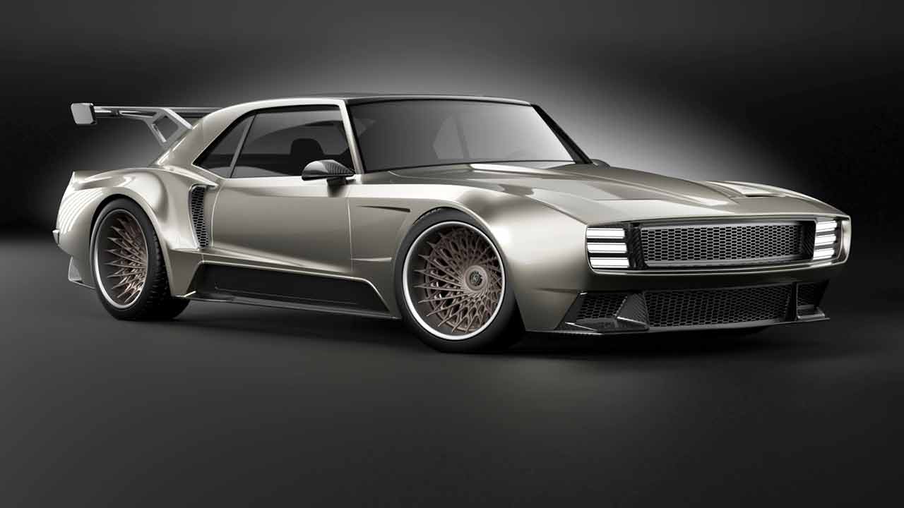 Chevrolet Camaro Hybrid Hypercar Project 1969 by Blazin Rodz. Photo: Disclosure / Blazin Rodz