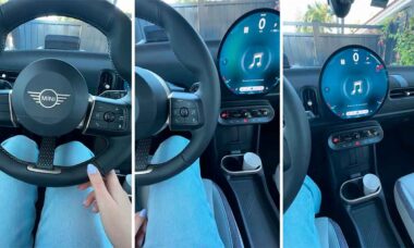 Mulher faz desabafo sobre carros modernos após entrar em Mini Cooper: "Cadê o câmbio?" (Foto: TikTok @cherubg1rl)