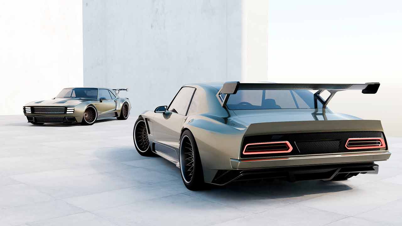 Chevrolet Camaro Hybrid Hypercar Project 1969 by Blazin Rodz. Photo: Disclosure / Blazin Rodz