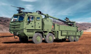 Exército turco recebe Panter, seu primeiro obuseiro sobre rodas (Foto: X @SavunmaSanayiST)