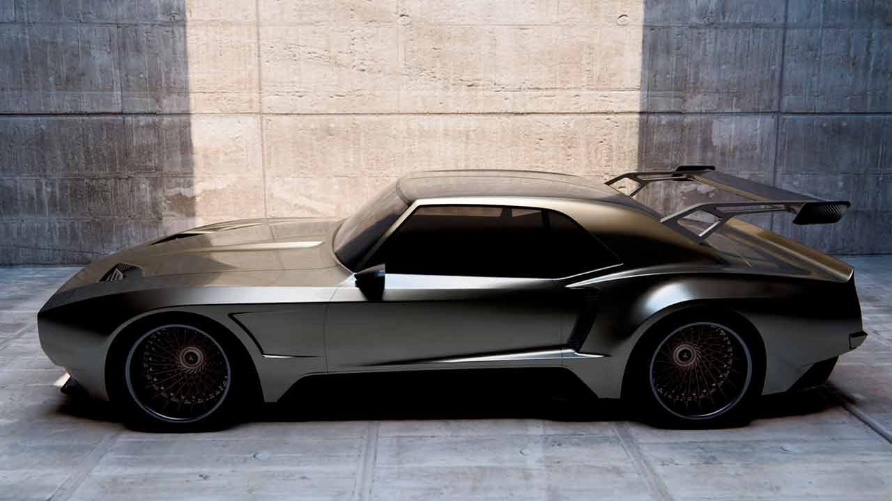 Chevrolet Camaro Hybrid Hypercar Project 1969 by Blazin Rodz. Photo: Disclosure / Blazin Rodz
