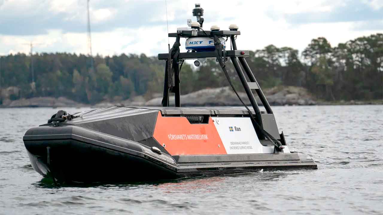 Sweden tests new unmanned boat in Baltic Sea trials (Photo: FMV / Maritime Robotics)
