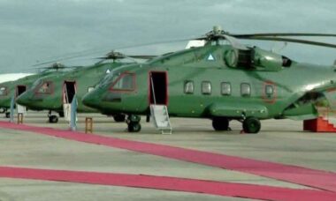 Helicóptero russo Mi-38T da Força Aérea de Mianmar. Foto: mdsi-myanmar.org
