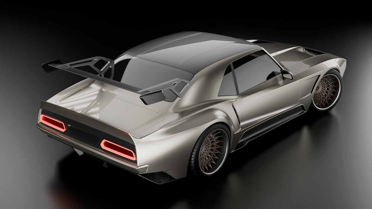 Chevrolet Camaro Hybrid Hypercar Project 1969 by Blazin Rodz. Photo: Disclosure / Blazin Rodz