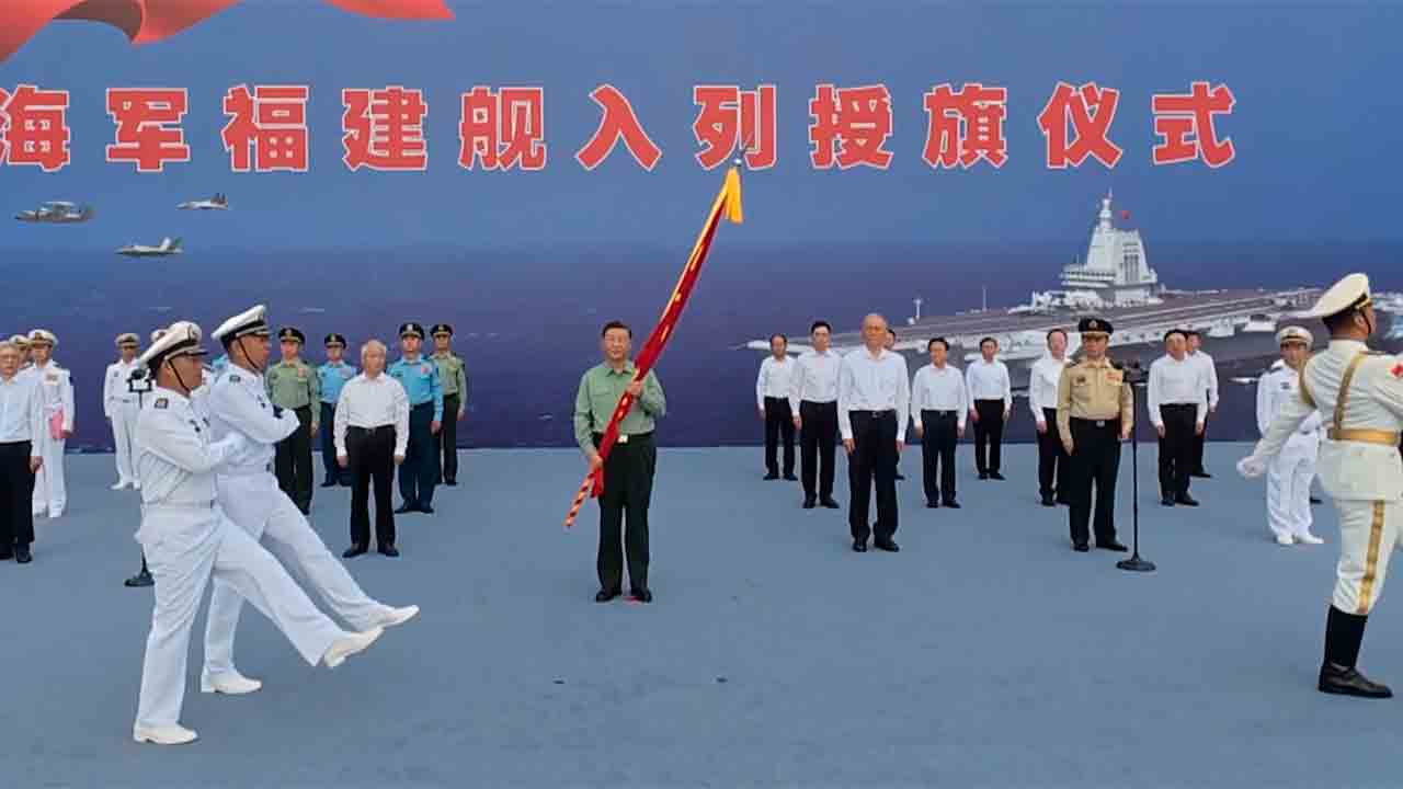 中國最先進的航母下水。圖片來源:China Military