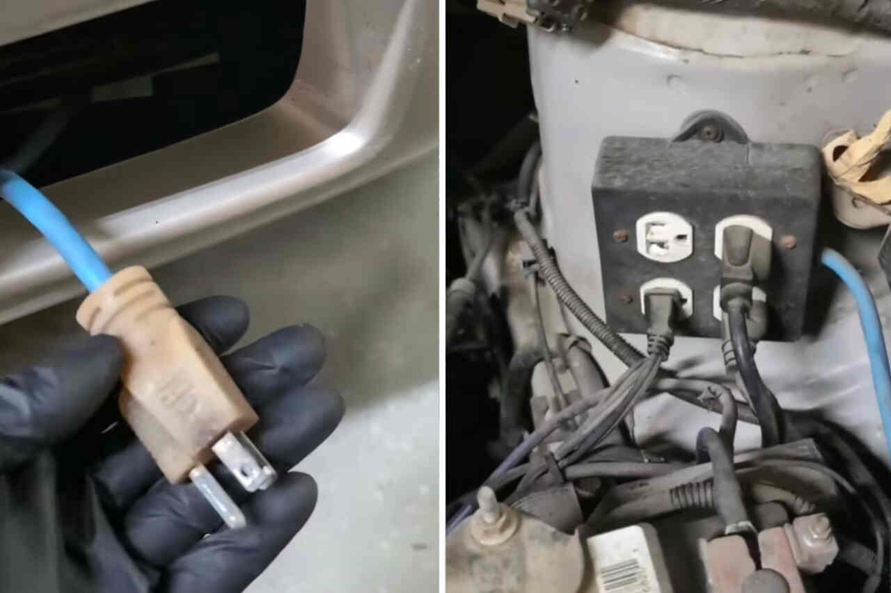 Vídeo: Mecânico fica estupefato ao encontrar tomada residencial debaixo do capô de um carro