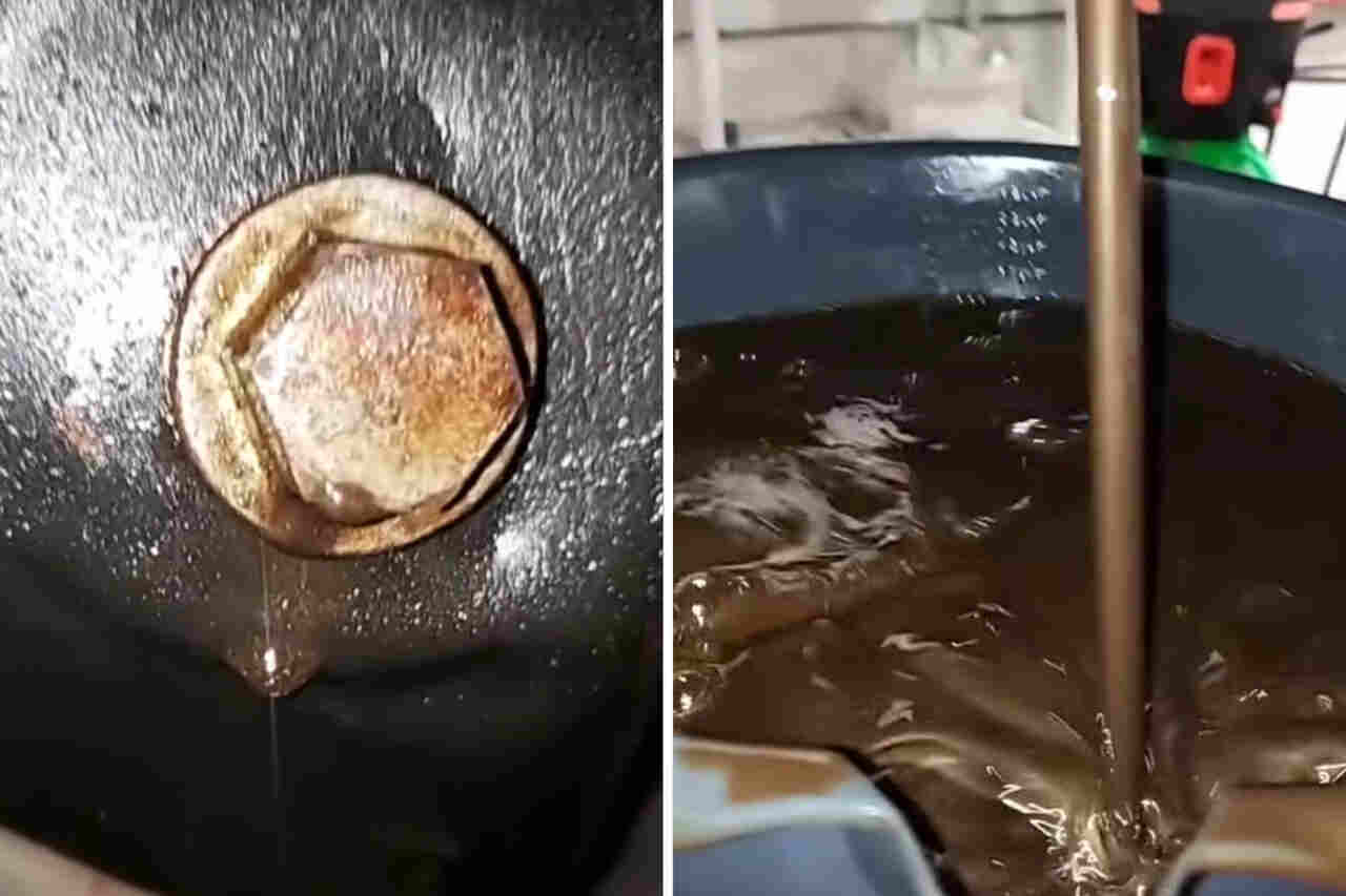 Vídeo: Mecânico deixa internautas impressionados ao mostrar "óleo com glitter" saindo de carro