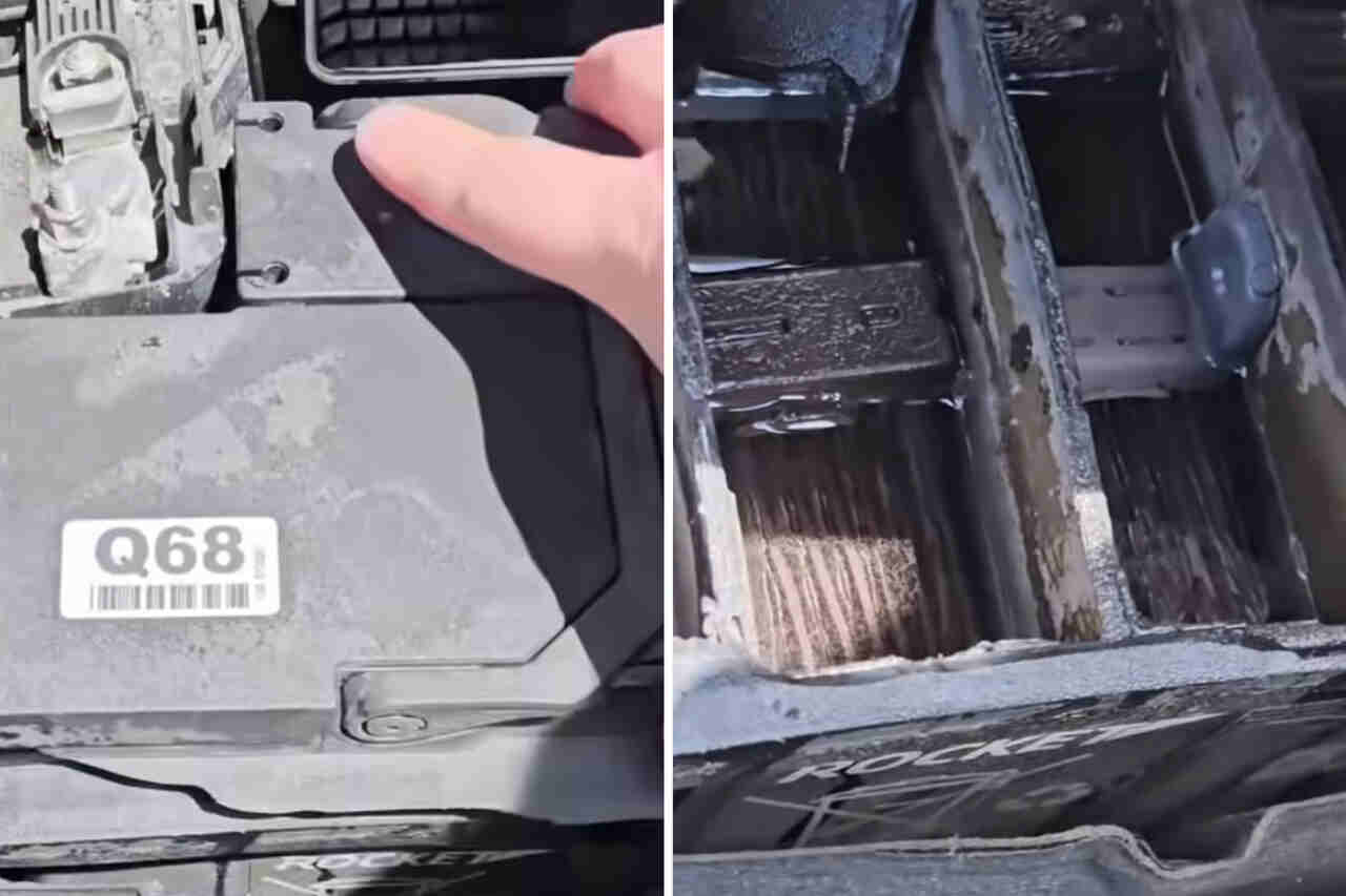 Video: Mekaniker sjekker bilbatteri som ikke starter og blir sjokkert over hva han ser