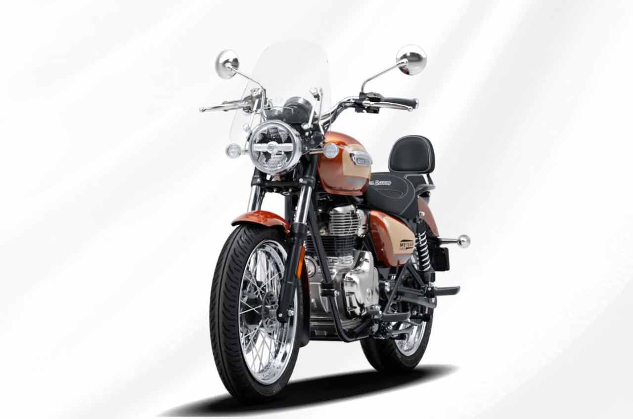 Meteor 350 Sundowner Orange. Photo: Royal Enfield