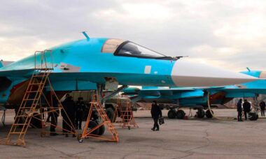 Caça-bombardeiro Su-34. Foto: UAC