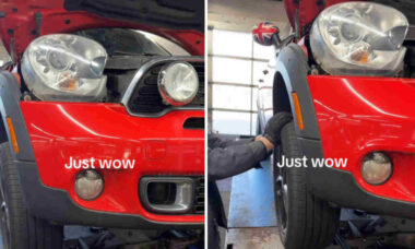 Mecânico recebe Mini Cooper com a roda solta; motorista alega que "não tinha percebido"