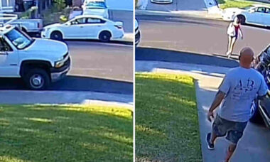 Vídeo: Motorista de delivery não deixa batida impedi-la de concluir sua entrega