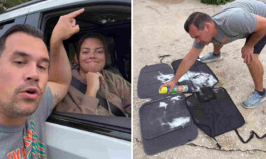 Vídeo: Homem faz limpeza profunda no carro de sua esposa depois dela relatar cheiro ruim
