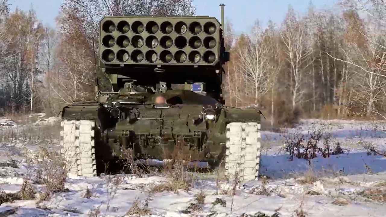 TOS-1A Solntsepyok. Telegram @uvznews