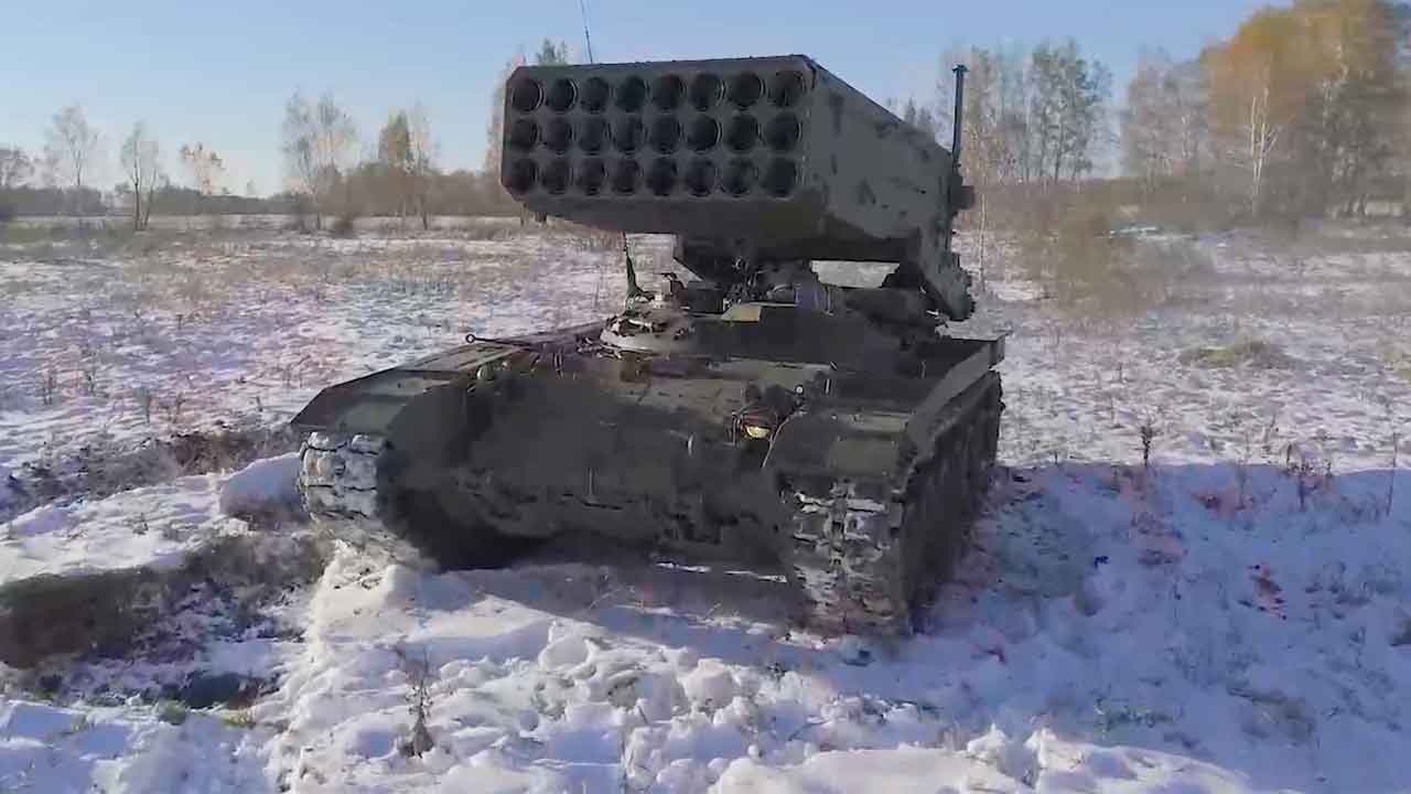 TOS-1A Solntsepyok. Telegram @uvznews