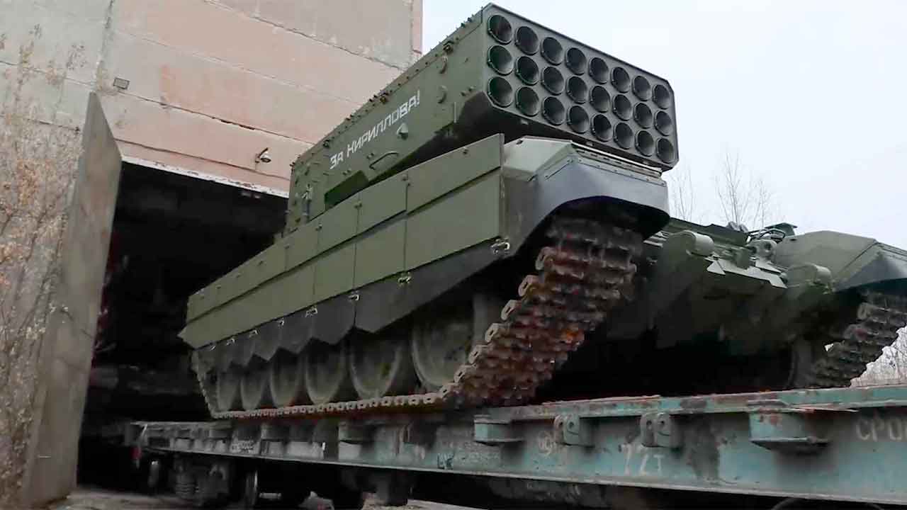 TOS-1A Solntsepyok. Telegram @uvznews