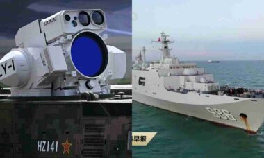 China testa laser naval LY-1 em navio civil para reforçar defesa contra drones