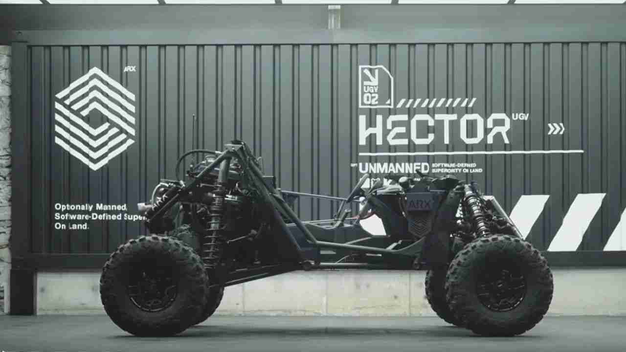 ARX Robotics lancia Hector, veicolo robotico che può operare con equipaggio o in modalità autonoma
