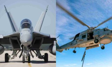 Marinha dos EUA resgata Super Hornet e Seahawk após quedas no Mar do Sul da China
