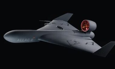 EDGE apresenta drone interceptador estilo Shahed no Dubai Airshow