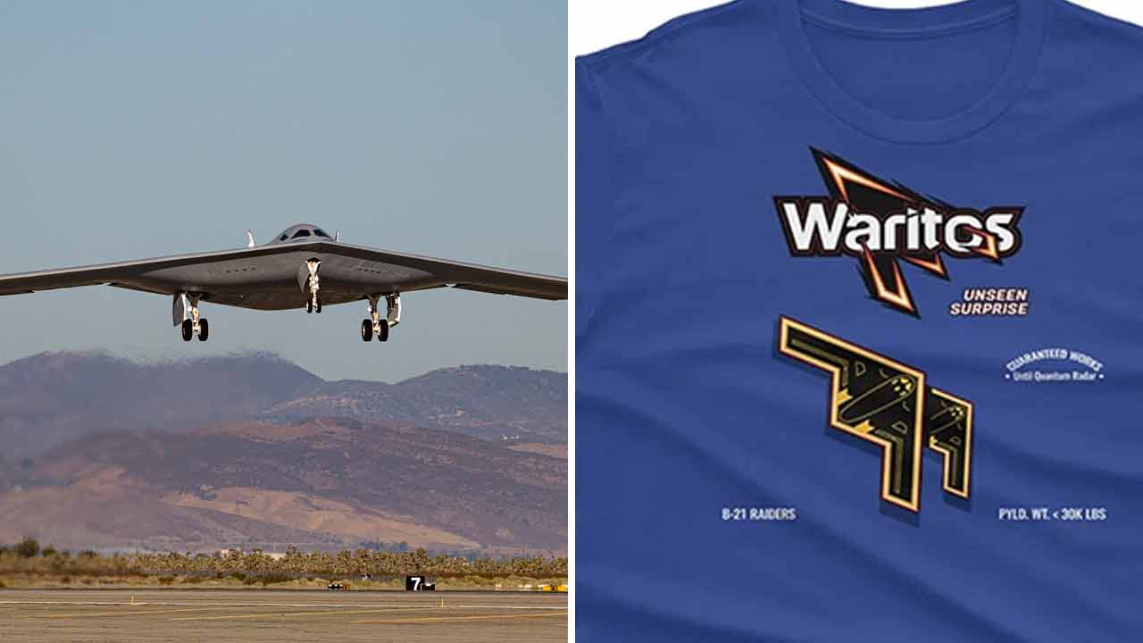 Website develops special T-shirts for military technology enthusiasts (Photo: Reproduction / TWZ)