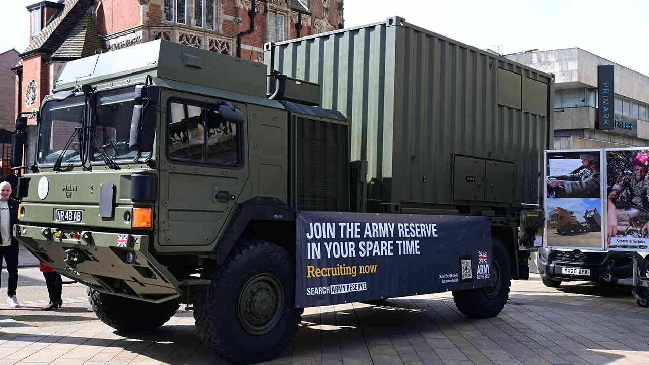 Caminhão MAN SV do Exército Britânico. Foto: Wikimedia