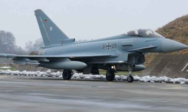 Eurofighter Typhoon alemão. Foto: OTAN