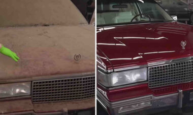 Empresa é acusada de manipular antes e depois de Cadillac Coupe DeVille “abandonado”