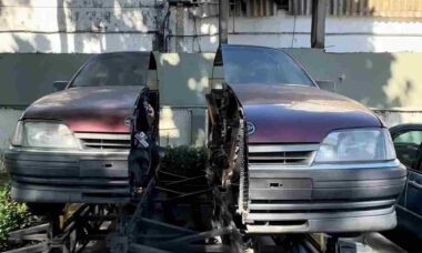 Mistério sobre Chevrolet Omega cortado ao meio é explicado