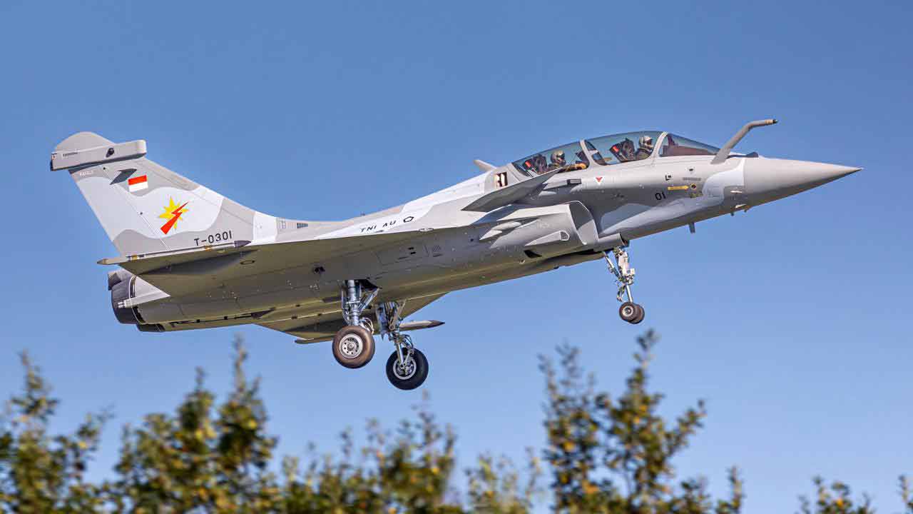 Indonesien modtager sine første tre Rafale-jagere. Foto: Indonesiens luftvåben | TNI-AU