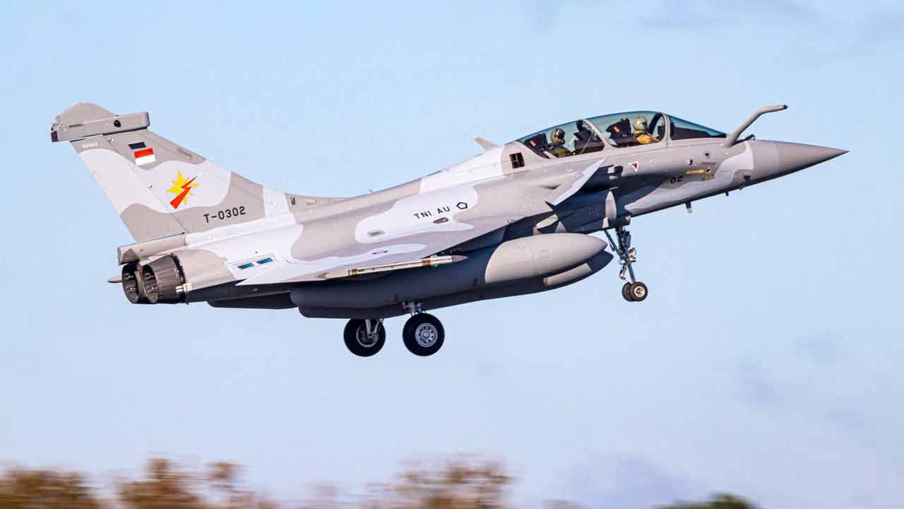 Indonesien modtager sine første tre Rafale-jagere. Foto: Indonesiens luftvåben | TNI-AU