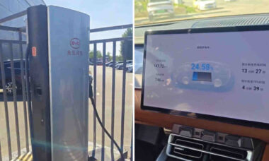 Vídeo mostra carregamento ultrarrápido de carro da BYD em estação de carregamento na China