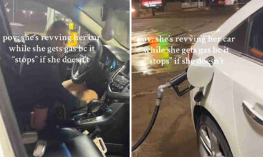 Vídeo: Mulher deixa internautas chocados após contar que precisa acelerar seu carro enquanto abastece
