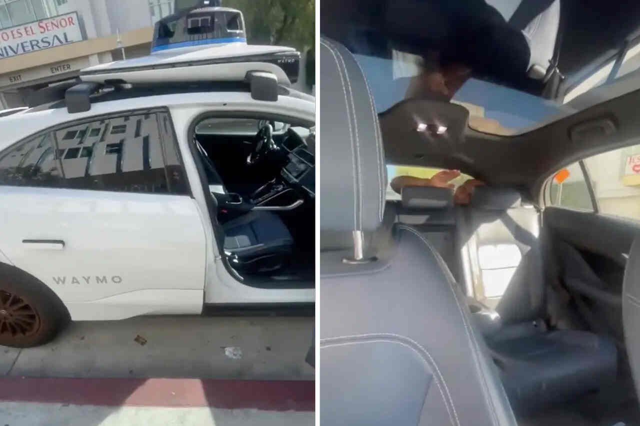 Mulher chama táxi autônomo da Waymo para a filha e fica chocada ao encontrar estranho no porta-malas