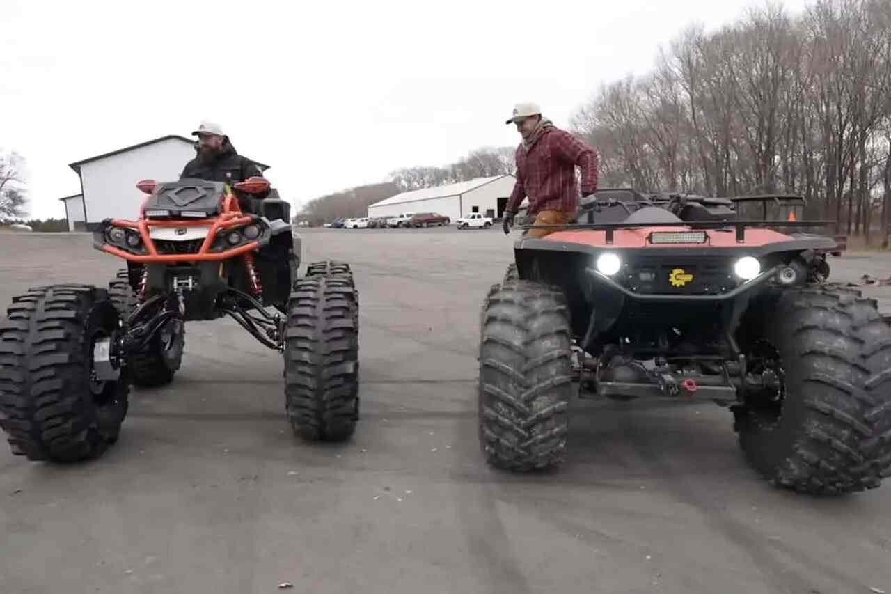 Vídeo: ATV modificado por youtubers desafia veículo russo gigante