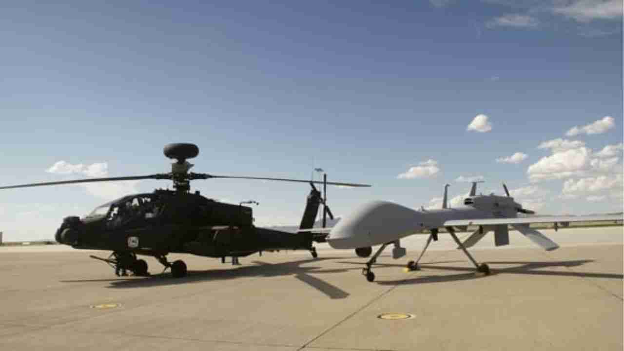 Reino Unido avança no Projeto NYX para integrar drones “ala leal” ao AH-64 Apache até 2030