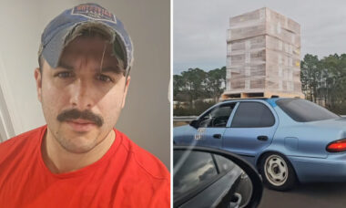 Vídeo flagra antigo Toyota Corolla carregando dezenas de caixas no teto