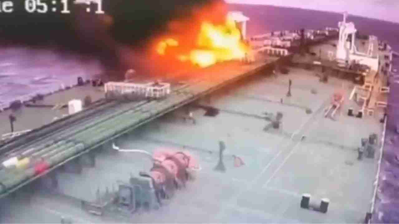 Drone atinge petroleiro Delta Harmony perto de Novorossiysk e causa incêndio no convés