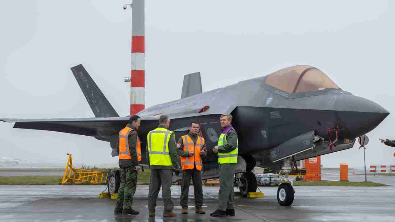 F-35s operate at Schiphol and test the use of a civil airport during NATO exercise