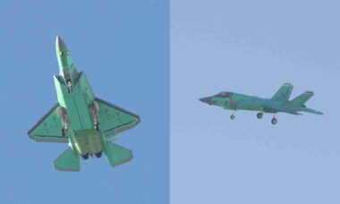China testa em voo a versão terrestre do caça furtivo J-35A