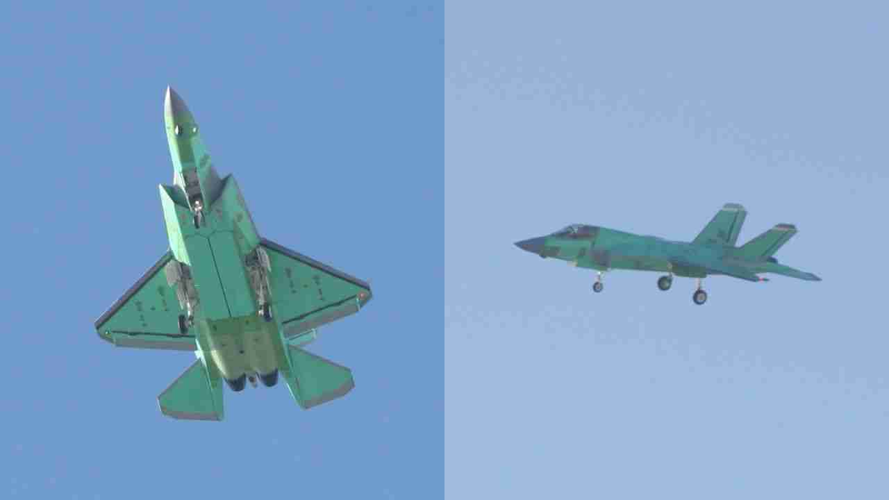 China testa em voo a versão terrestre do caça furtivo J-35A